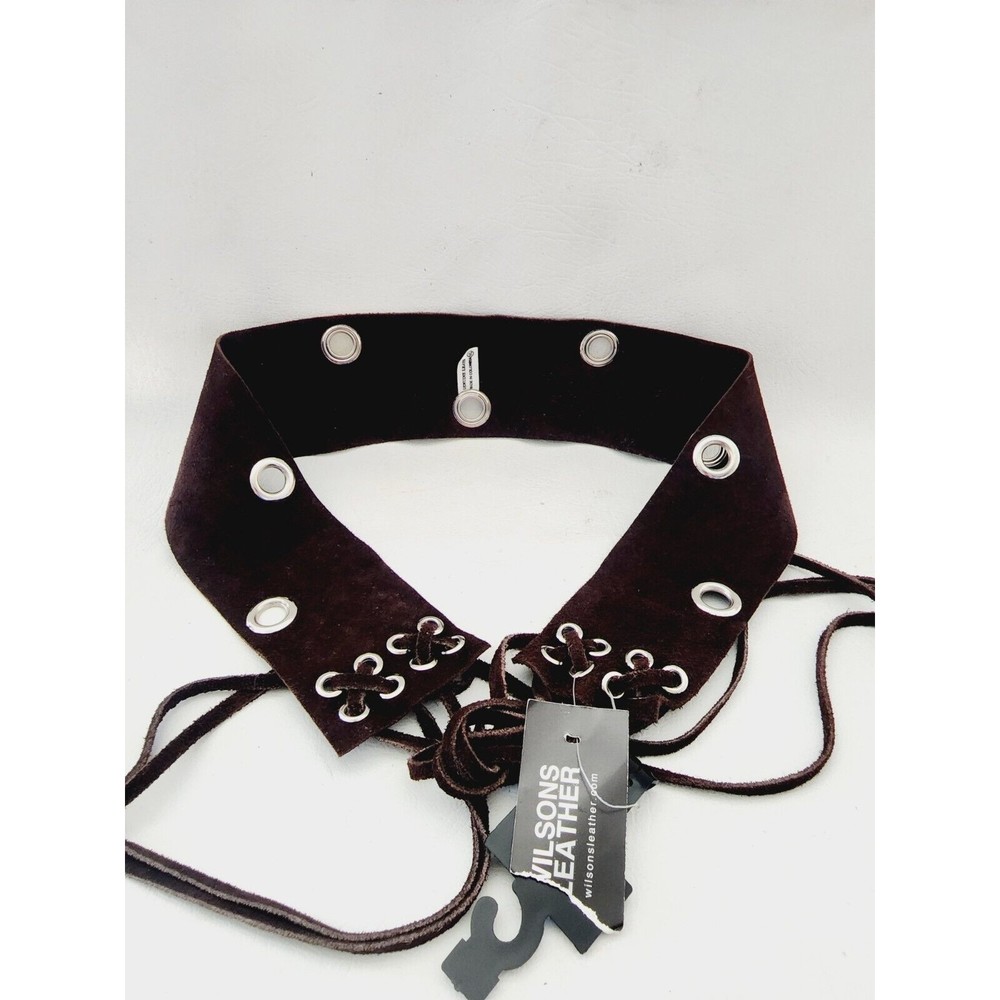 Wilsons Leather Brown One Size Fits All Suede Waist Belt NWT